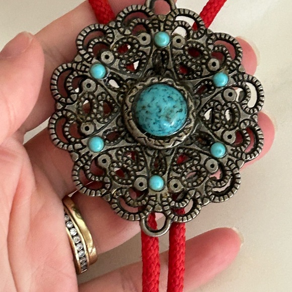 4/$100 Bolo red rope tie for rodeo cowboy accessories 38 inches 🏇 - Picture 4 of 7